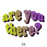 Are You There Hello Sticker