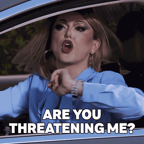 Are You Threatening Me Myki Meeks GIF