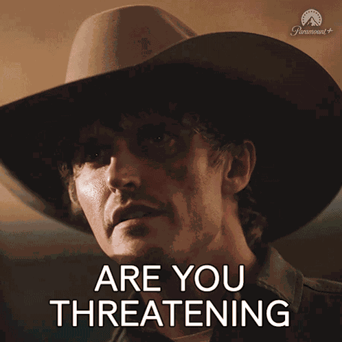 Are You Threatening Me Now Chet GIF