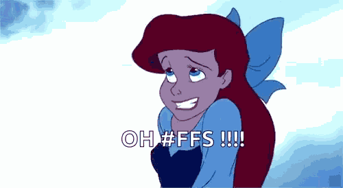 Ariel Facepalm GIF