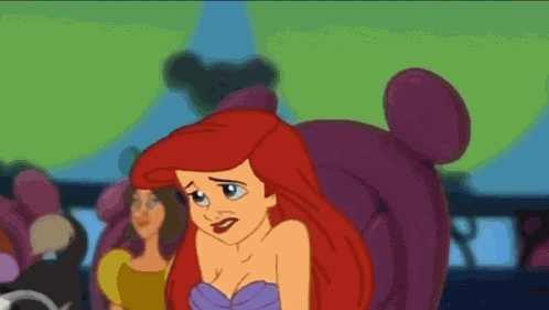Ariel Pissed GIF