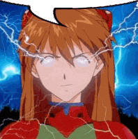 Asuka Langley Evangelion Sticker