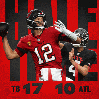 Atlanta Falcons (10) Vs. Tampa Bay Buccaneers (17) Half-time Break GIF