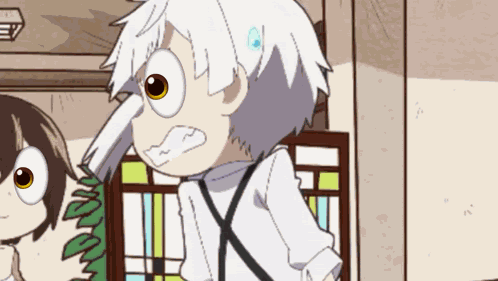 Atsushi Akutagawa Dazai Noticing GIF
