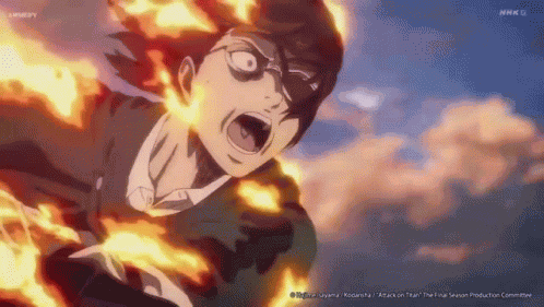 Attack On Titan Hange Burn GIF