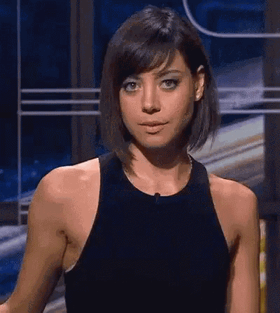 Aubrey Plaza Smile GIF