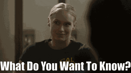 Audrey James What Do You Want To Know GIF
