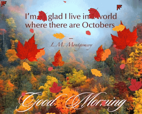 Autumn Good Morning GIF