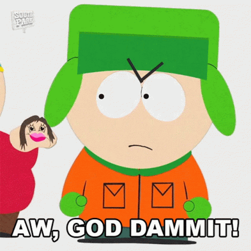 Aw God Dammit Kyle Broflovski GIF
