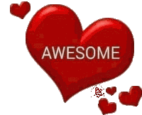 Awesome Heart Sticker