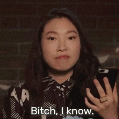 Awkwafina I Know GIF