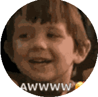 Awww Blushing Sticker