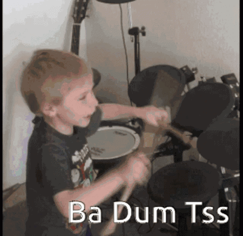 Ba Dum Tss Bad Joke GIF