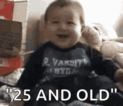 Baby Falling Over Laugh GIF