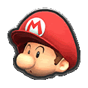 Baby Mario Icon Sticker