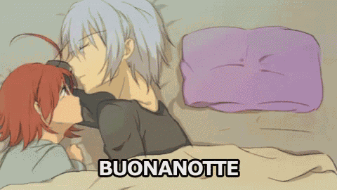 Bacio Della Buonanotte Buonanotte Sogni D''Oro Abbraccio Amore Anime GIF