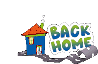Back Home Road Sticker