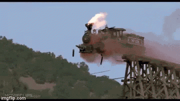 Back To The Future Train GIF