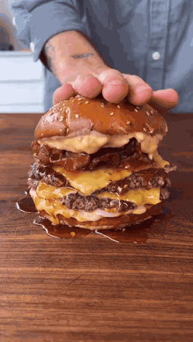 Bacon Burger Food GIF