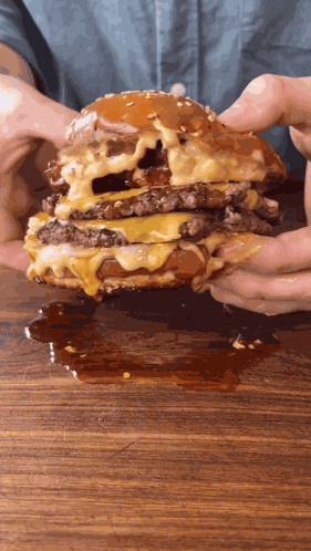 Bacon Burger Food GIF