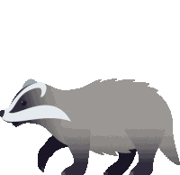Badger Nature Sticker