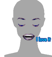 Bald Girl I Love It Sticker