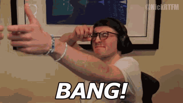 Bang Finger Shooting GIF