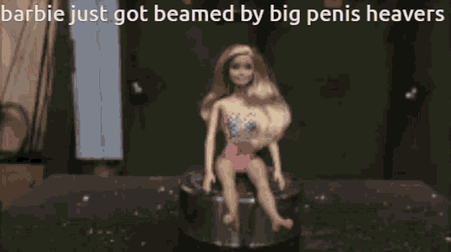 Barbie Just Got Beamed By Big Penis Heavers GIF