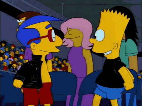 Bart Simpson Milhouse GIF