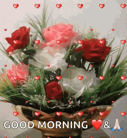 Basket Roses GIF