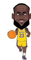 Basketball Lakers Sticker