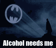 Batman Alcohol Batman Drinking GIF