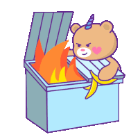Bear Dumpster Sticker