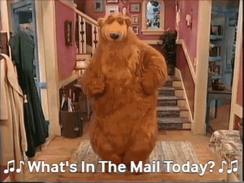 Bear Inthe Big Blue House Whats In The Mail Today GIF
