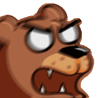Bear Rage Sticker