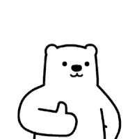 Bear Thumbs Up Sticker