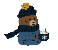 Bear Winter Sticker
