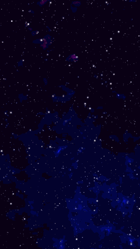 Beautiful Blue Night Sky Starry Night Galaxy GIF