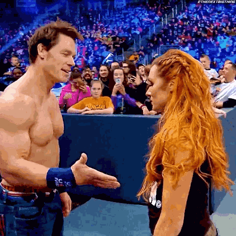 Becky Lynch John Cena GIF