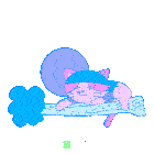 Bedtime Cat On Branch Sticker