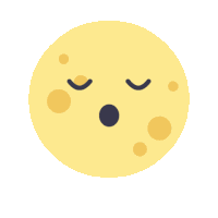 Bedtime Moon Bitcoin Sticker