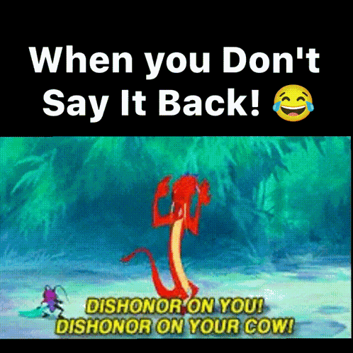 Being Ignored Mushu GIF