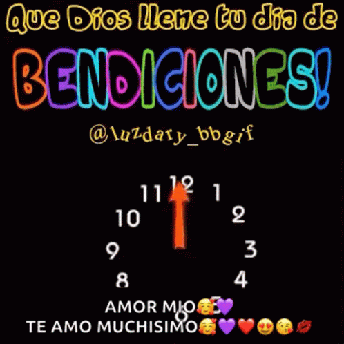 Bendiciones Reloj GIF
