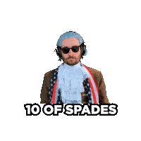 Benjammins Black Ten Card Sticker