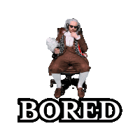 Benjammins Bored Sticker