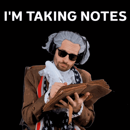 Benjammins Note Taking GIF