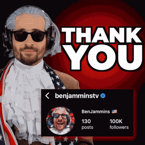 Benjamminstv Ty For 100k GIF