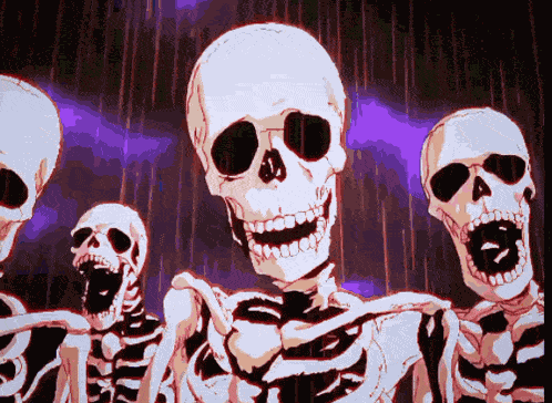 Berserk Skeletons Roast GIF