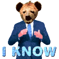 Best For You Gif Hyena Sticker