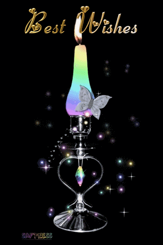 Best Wishes Candle GIF
